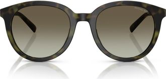 Michael Kors 53mm Round Sunglasses in Jerry Tort at Nordstrom
