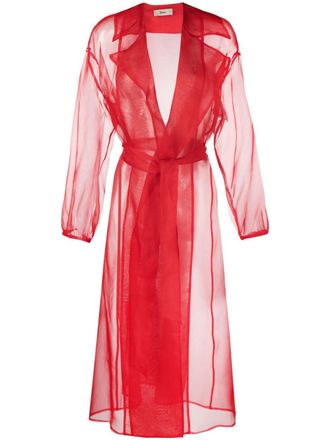 Herno Cappotto con cintura - Rosso