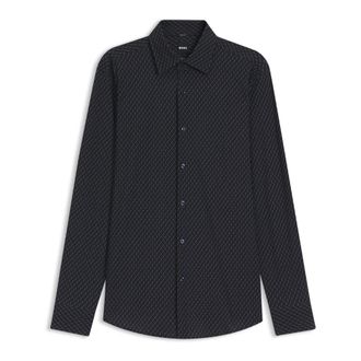 HUGO BOSS Overhemden, Heren, Blauw, S, Casual Shirts