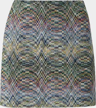 Missoni Wave-Print Mini Skirt