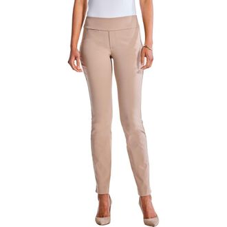 Nic+Zoe Wonderstretch Straight Leg Pants in Biscotti at Nordstrom Rack, Size 14