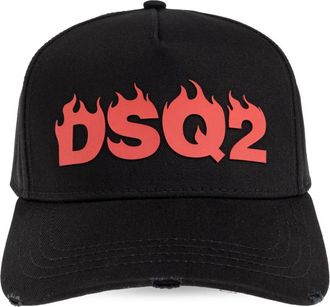 Dsquared2 Baseballpet - Heren - Petten - Zwart - ONE Size - Katoen - Accessoires