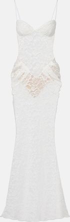 Bananhot Vecna sheer lace maxi dress
