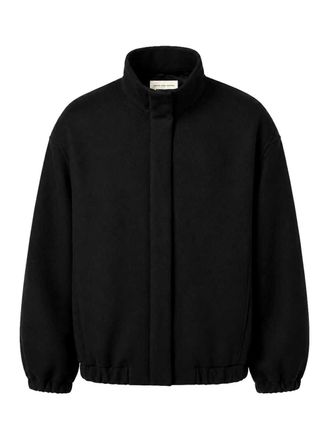 Dries Van Noten Bomberjack van wolmix met hoge kraag