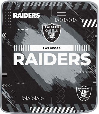 Pegasus Sports Las Vegas Raiders Nfl Team Modern Graphic Fleece Blanket
