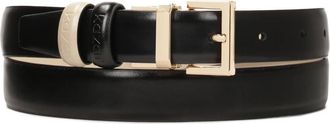 Kazar Dames leren dubbelzijdige riem - Dames - Riemen - Zwart - 80 CM - Leer - Accessoires