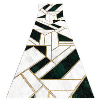 RugsX Rugsx - Alfombra De Pasillo Emerald Exclusivo 1015 Glamour, Elegante M&aacute;rmol, Geom&eacute;trico Botella Verde / Oro 100 Cm Green 100x1250 Cm