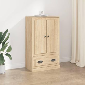vidaXL Vidaxl - Aparador De Madera Contrachapada Roble Sonoma 60x35,5x103,5 Cm