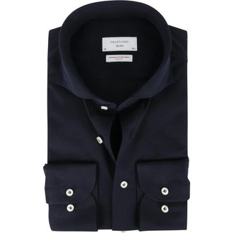 Profuomo Heren, Overhemden, Blauw, Maat: 2XL Katoen