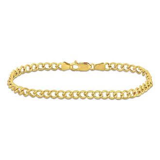 Amour 4.1mm Curb Chain Bracelet In 14K Yellow Gold, 9 In
