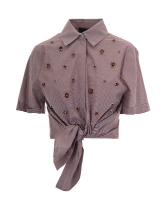Liu Jo Choco Square Gingham Shirt