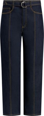 Cinq à Sept Jeans con cuciture a contrasto - Blu