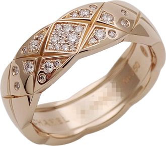 Chanel Pink Gold Pink Gold (18K) Band Ring (Pre-Owned)