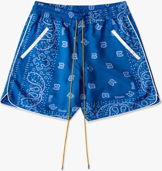 Rhude Black Tencel Mens Shorts