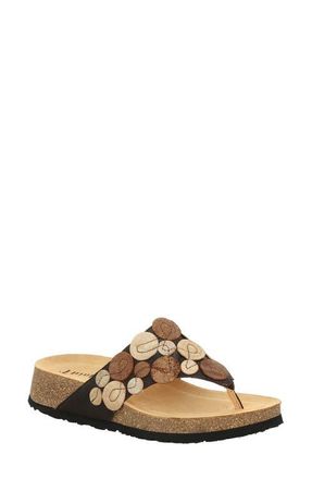 Think Koak Dot Flip Flop in Espresso/Kombi at Nordstrom, Size 6-6.5Us