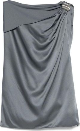Lanvin Asymmetrische Top met Arp&egrave;ge Ring Detail - Dames - Tops zonder mouwen - Grijs - M - Tops