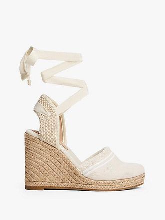 Tommy Hilfiger Fringe Canvas Wedge Espadrilles