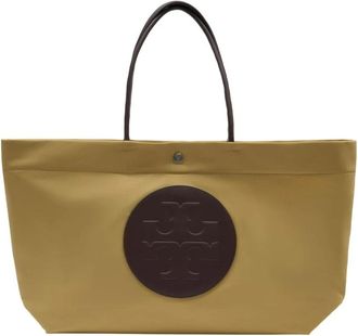 Tory Burch Ella Twist Reversible Tote - Dames - Shoppers - Beige - ONE Size - Tassen