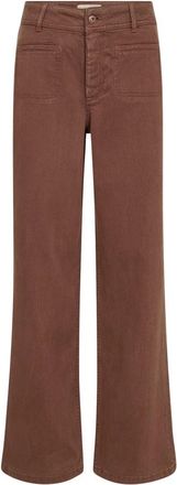 Mos Mosh Wijde broek - Dames - Wijde Broeken - Bruin - W32 - Broeken