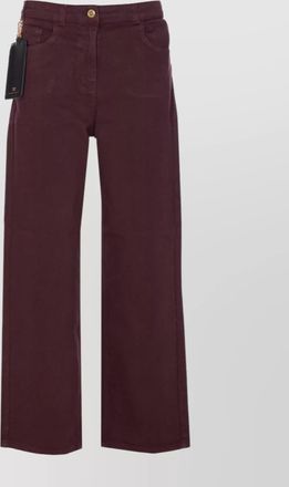 Elisabetta Franchi straight fit trousers keychain accessory