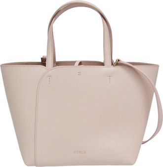 Furla Leather Shoulder Bag Tote Bag (Pre-Owned)