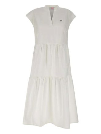 Sun 68 Jurk met ruches afwerking - Beige