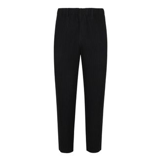 Issey Miyake Straight Trousers, male, Black, L, Stylish Trousers for Men and Women