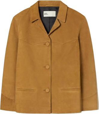 Tory Burch Suède blazer - Bruin