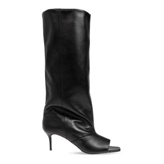 Iro Heeled Boots, female, Black, Size: 10 US Slouchy Heeled Boots