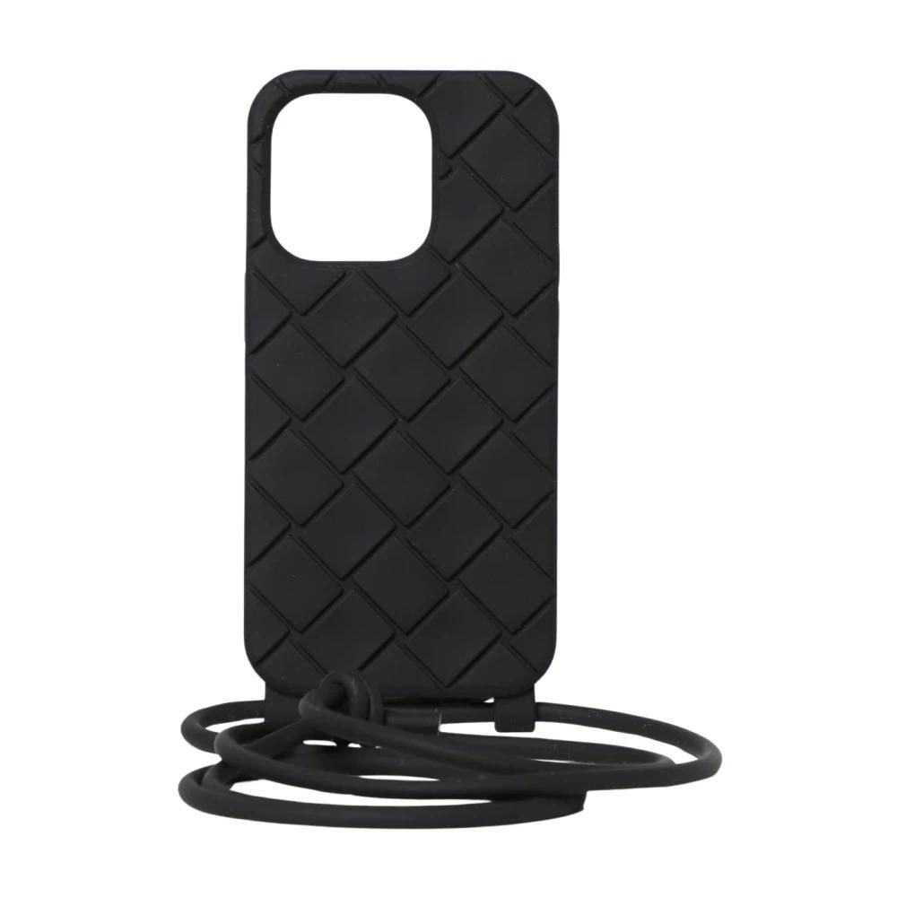 iPhoneアクセサリー BOTTEGA VENETA iPhone 14 Pro black Bottega Veneta Intrecciato iPhone 14 Pro case for Men - Black in