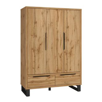 Petits Meubles Eden y negro armario de 3 puertas tablero aglomerado laminado madera