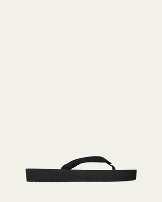 The Row Dune Cotton Flatform Thong Sandals