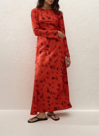Faithfull The Brand Mesa Maxi Dress In Floral Rosso
