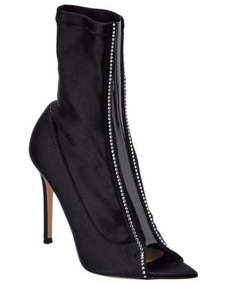 Gianvito Rossi Crystal Hiroko 105 Lycra & Vinyl Bootie