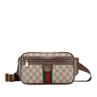 Gucci Pre-owned Belt Bags, female, Beige, Size: ONE SIZE Pre-owned Ophidia GG Supreme PVC Belt Bag