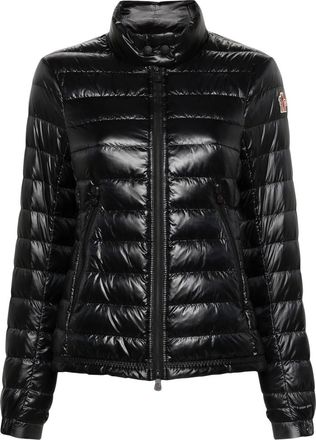 Moncler Black Quilted Mock Collar Jacket