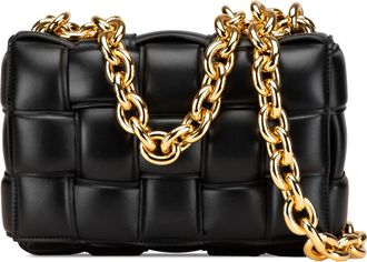 Bottega Veneta Pre-owned Womens Padded Cassette Shoulder Bag - Black Leather - One Size