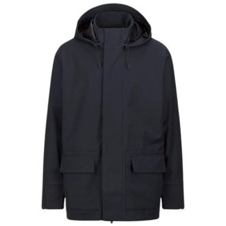 K-Way Wollen Blend Parka - Heren - Parka Jassen - Blauw - XL - Wol - Jassen