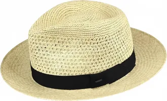 Bailey Mens Genuine Toquilla Palm Fedora In Natural