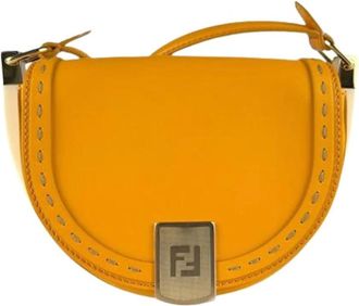 Fendi Pre-owned Cross Body Bags, female, Orange, Size: ONE SIZE Pre-owned Vintage Shoulder Bag