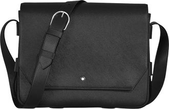 Montblanc Messenger Bags, male, Black, Size: ONE SIZE Tailored Leather Shoulder Bag