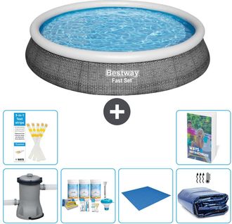 Bestway Piscina Bestway Fast Set Redonda - 396x84 Cm - 7-piezas S289