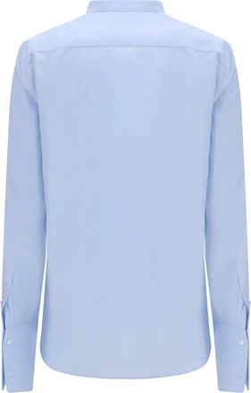 Fendi Womens Cotton Poplin Shirt Celeste