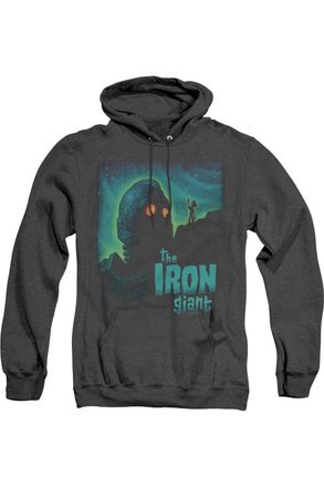 Gildan Iron Giant Look To The Stars Adult Heather Hoodie / Hooded Sweatshirt
