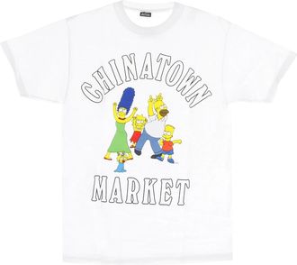 Market The Simpsons Witte Familie Tee - Heren - T-shirts - Wit - L - Katoen - Tops