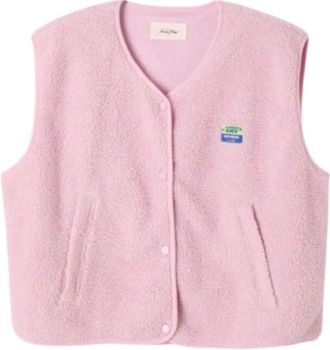 American Vintage Vests - Dames - Bodywarmers - Roze - Xs/S - Polyester - Jassen
