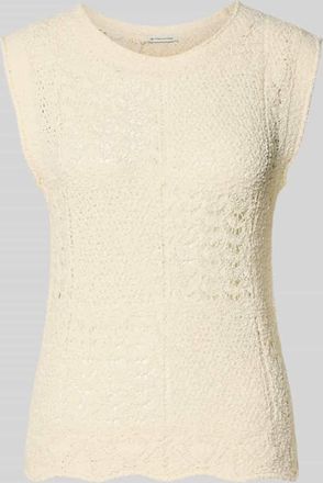 Tom Tailor Regular Fit Pullunder aus Baumwoll-Mix in Offwhite, Gr&ouml;&szlig;e XXXL
