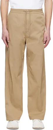 パンツ Peserico Relaxed Fit Beige Trousers With Cuffed Hem Peserico - Stretch cotton trousers Beige - The Corner