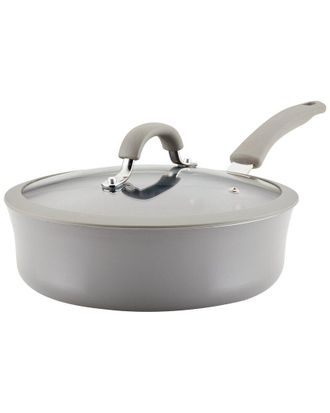 Rachael Ray Cook + Create Aluminum Nonstick Saute Pan With Lid, 3-Quart