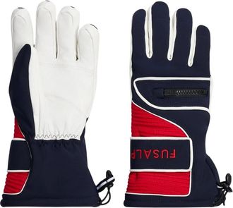 Fusalp Accessoires, unisex, Blauw, 8 1/2 IN, Leer, Slalom Glove